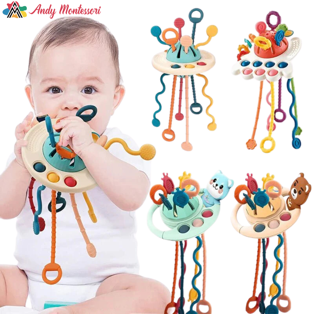 Montessori Silicone Pulling Toy