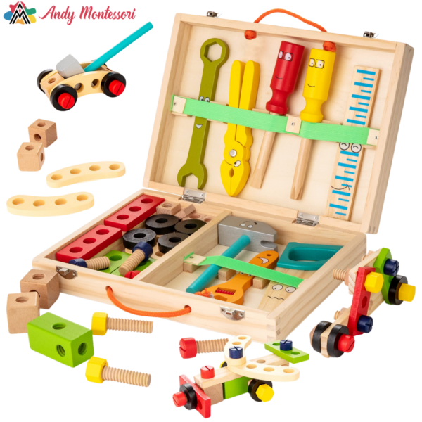 Montessori Wooden ToolBox